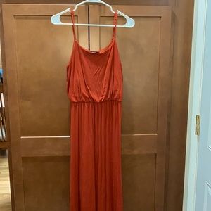 Fall Red Maxi Dress